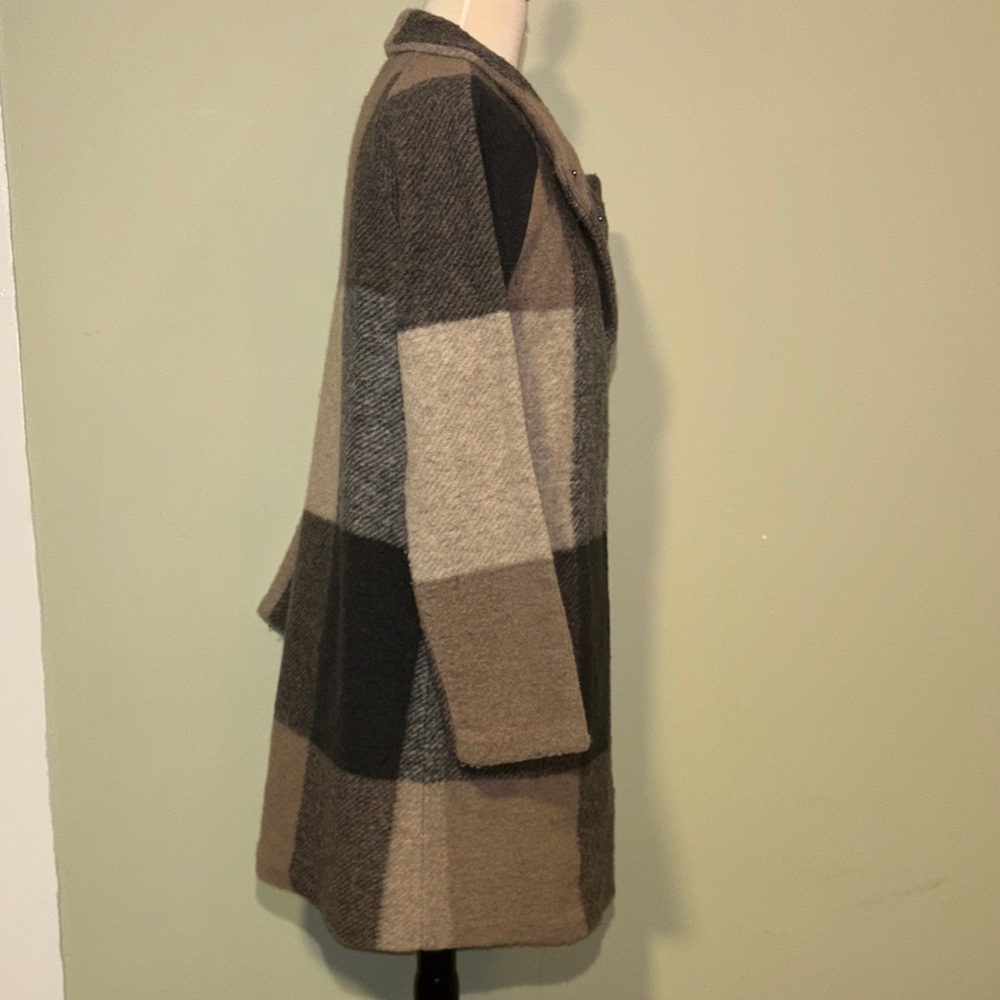 MERCER & MADISON Chic Plaid Wool Blend Jacket in Women’s size small - Picture 6 of 11